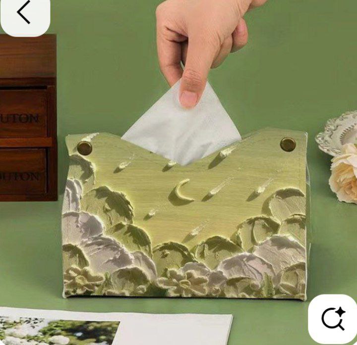 🧻 علبة مناديل جلد مستوردة – شيك وعملية
