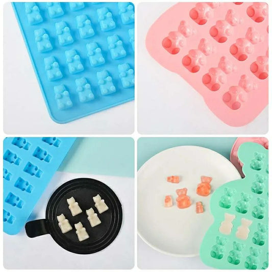 قالب الكاندي وجيلي كولا السيليكون – 50 عين + قطارة 🧸🍬