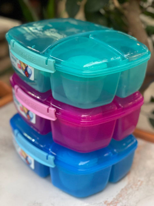 لانش بوكس Sistema بسعة 2 لتر + علبة صوص مرفقة – تنظيم مثالي للوجبات اليومية