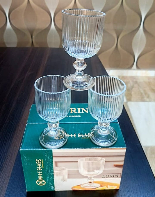 كاسات لورين مضلعة – طقم 6 قطع حجم كبير 💎✨