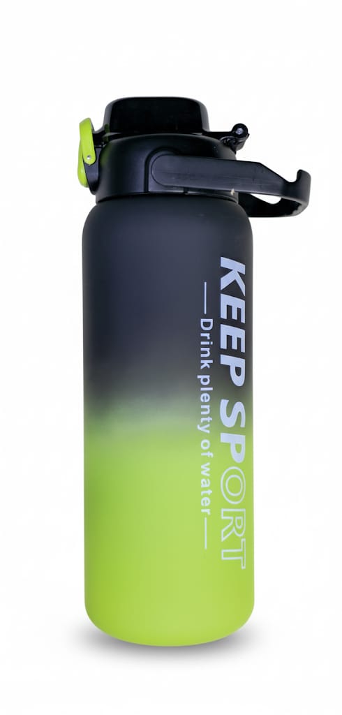 زجاجة مياه 1 لتر – تصميم أنيق وعملـي | زجاجة كبيرة مانعة للتسرب للاستخدام اليومي والرياضة والسفر