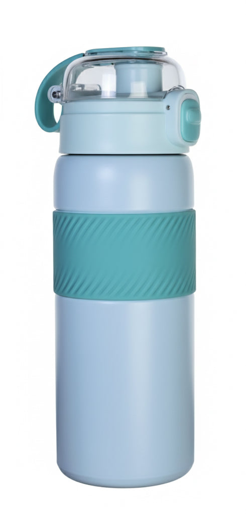 زجاجة حرارية ستانلس ستيل 550 مل – تصميم أنيق يحفظ الحرارة والبرودة لساعات | ترمس سفر مقاوم للتسرب