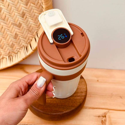 مج ترمس حراري ديجيتال للقهوة والمشروبات الساخنة – أناقة ودفء في كل رشفة