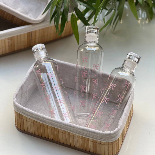 زجاجة مياه كريستال شكل فيونكه – أناقة وترطيب في كل لحظة