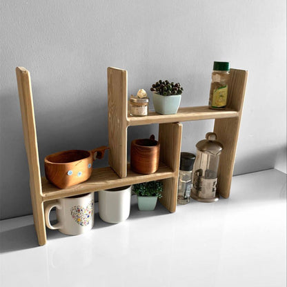 منظم خشب حرف H متعدد الاستخدامات – تصميم عصري وأنيق