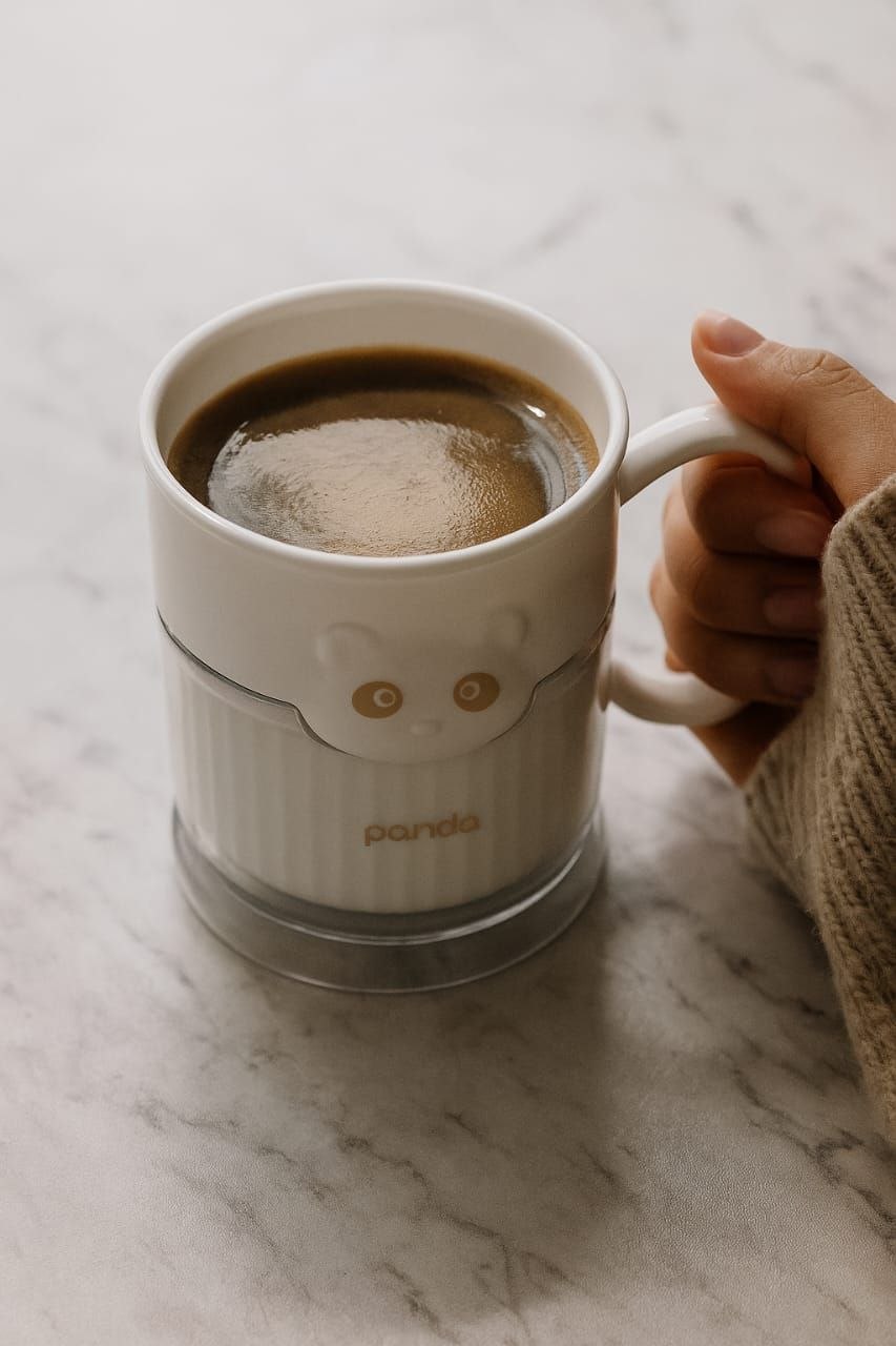 مج الباندا الأكريليك – تصميم لطيف