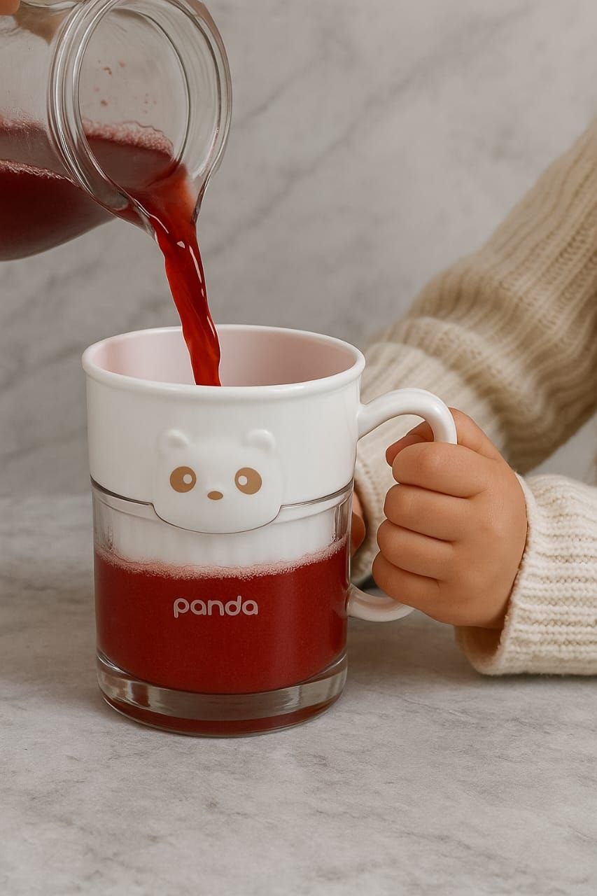 مج الباندا الأكريليك – تصميم لطيف