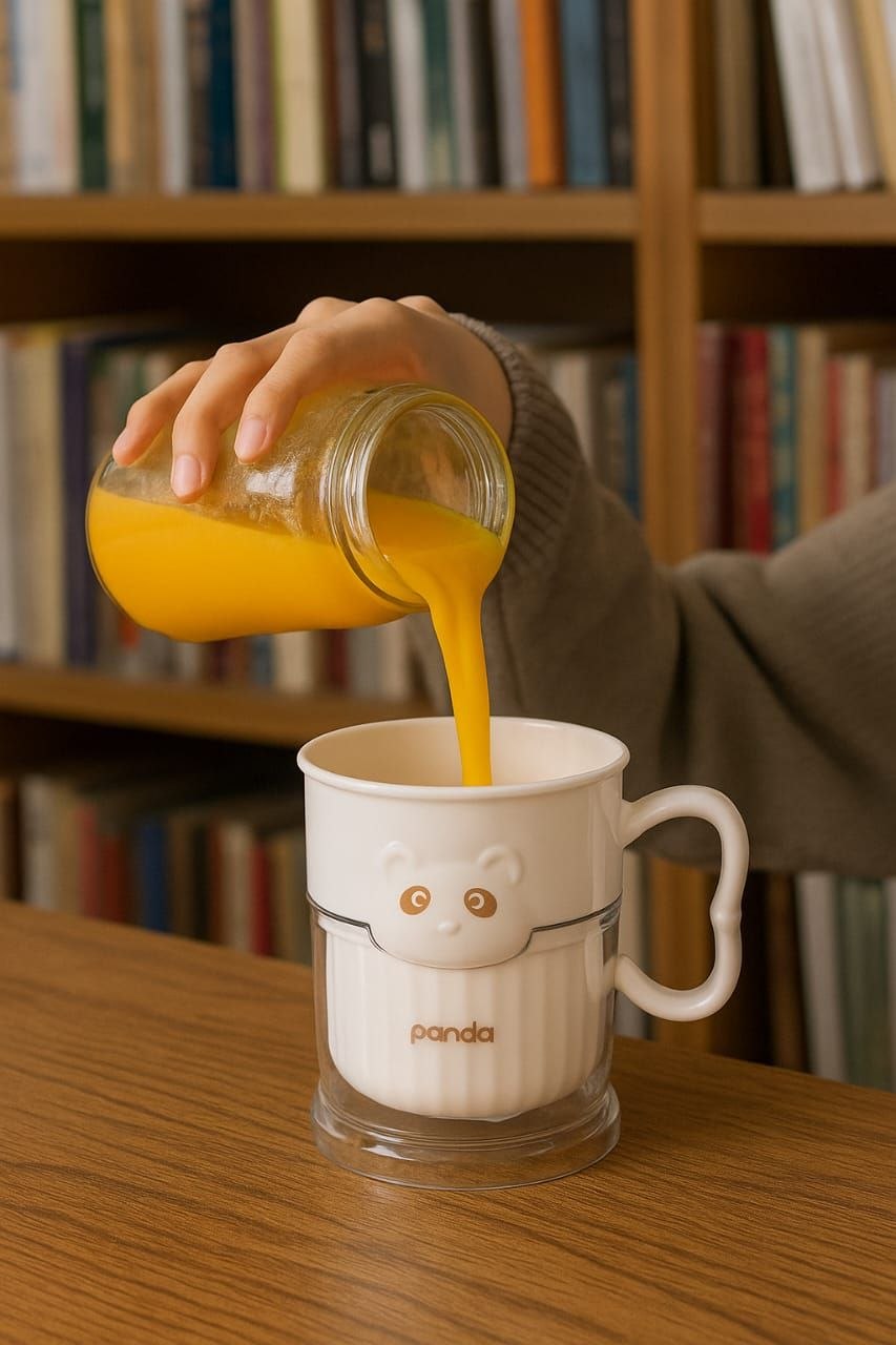 مج الباندا الأكريليك – تصميم لطيف