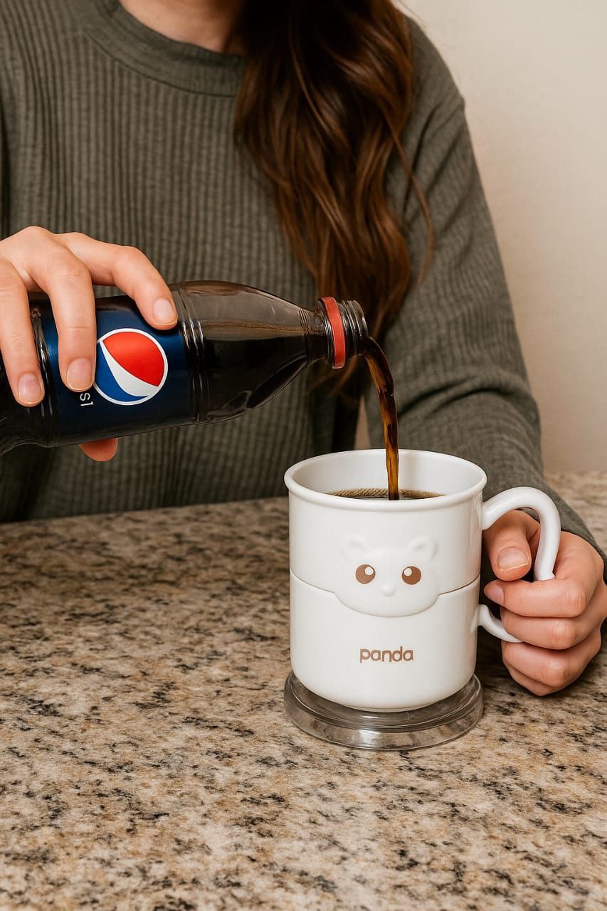 مج الباندا الأكريليك – تصميم لطيف