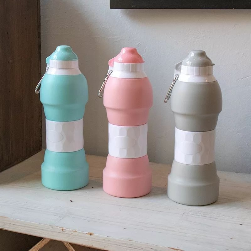 زجاجة سيليكون قابلة للطي – عملية، خفيفة، وأنيقة في كل مشاويرك