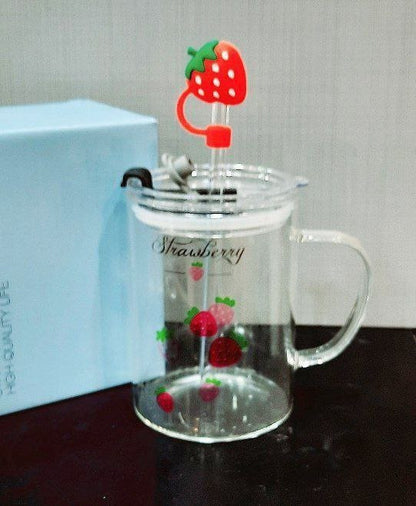 مج بايركس حراري بغطاء محكم وشاليمو زجاج – 330ml عملي وأنيق
