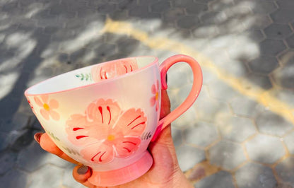 مجات بورسلين برسومات زهور بارزة – أناقة وحيوية لكل لحظة