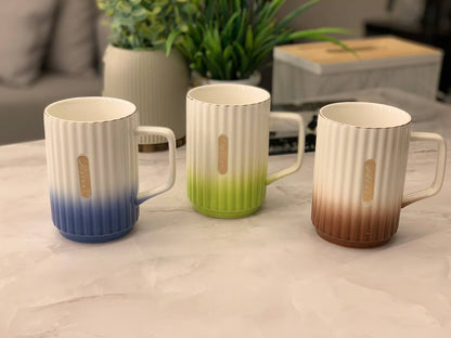 مج بورسلين حراري فاخر بلمسة جولد – تصميم أنيق للاستخدام اليومي والهدايا