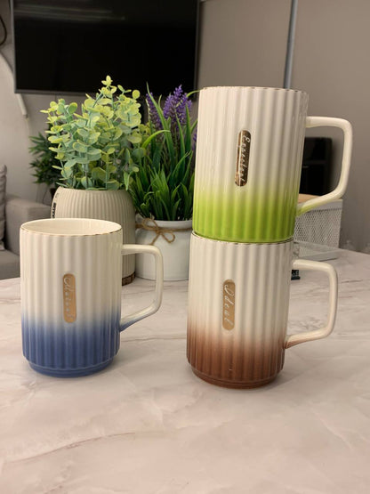 مج بورسلين حراري فاخر بلمسة جولد – تصميم أنيق للاستخدام اليومي والهدايا