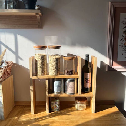 منظم خشب حرف H متعدد الاستخدامات – تصميم عصري وأنيق