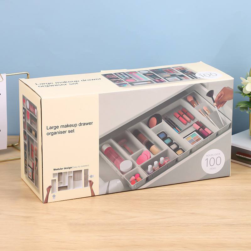 منظم أدراج 6 قطع بتصميم حصري – قابل للتعديل لترتيب مثالي للأدوات والإكسسوارات