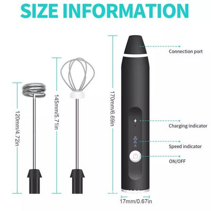 مضرب نسكافيه وشحن USB 2×1 – بقطعتين تبديل للنسكافيه والبيض