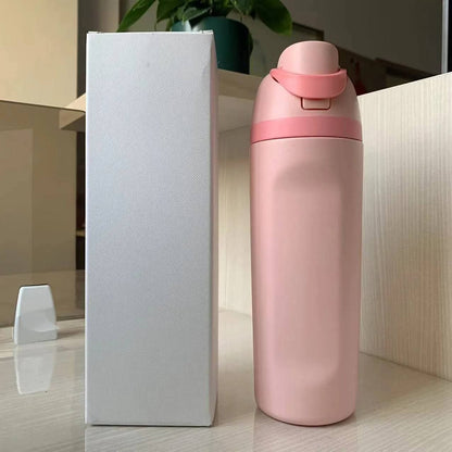 زجاجة بعزل حراري مزدوج – استانلس ستيل 304 لحفظ المشروبات الساخنة والباردة