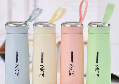 ترمس زجاج صحي بطبقة سيليكون للحماية – تصميم عملي بغطاء محكم وجودة عالية