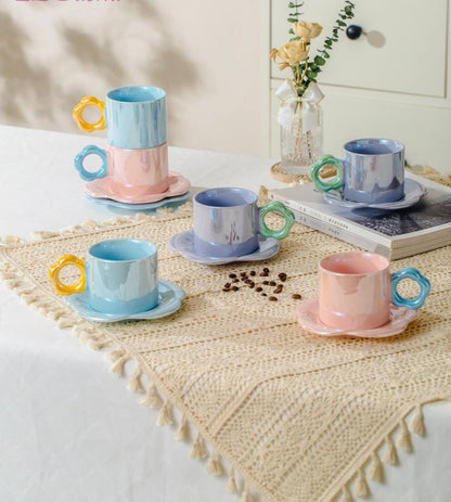 طقم شاي فاخر 13 قطعة مع حامل معدني ضد الصدأ – تصميم أنيق يضيف لمسة فخامة لتقديم الضيافة