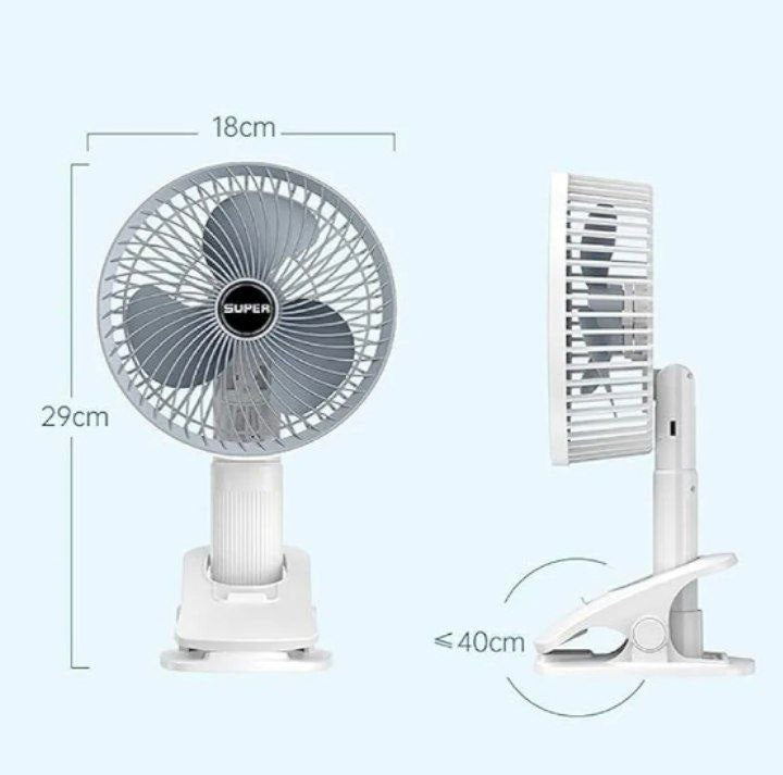 مروحة شحن محمولة – قوية، عملية، ومثالية للتنقل والاستخدام اليومي