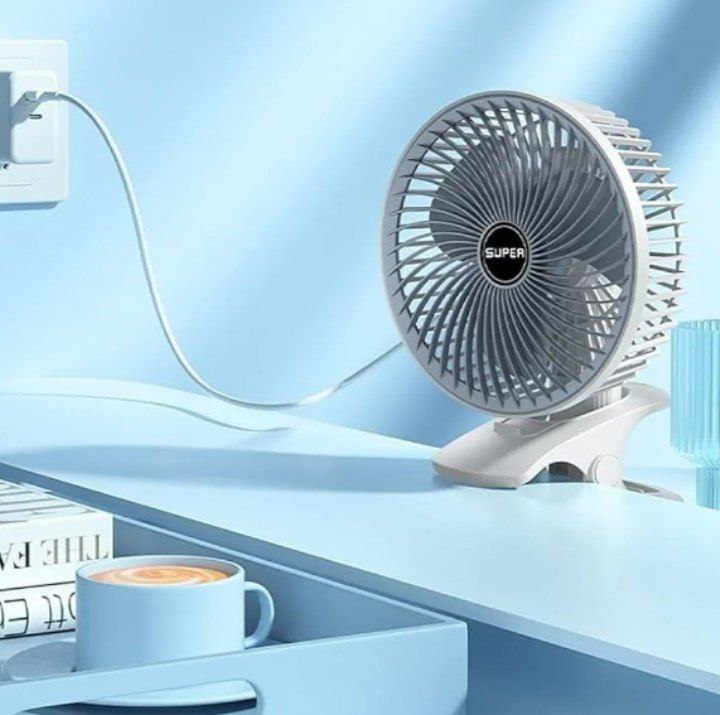 مروحة شحن محمولة – قوية، عملية، ومثالية للتنقل والاستخدام اليومي