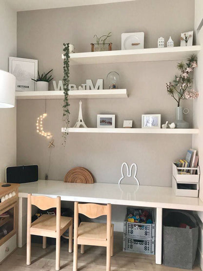 طقم رفوف ديكور خشب MDF طاير – 3 قطع بتصميم عصري أنيق