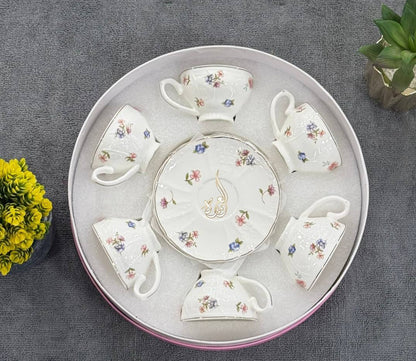 طقم القهوة الكلاسيك البورسلين – أناقة الضيافة في كل مناسبة