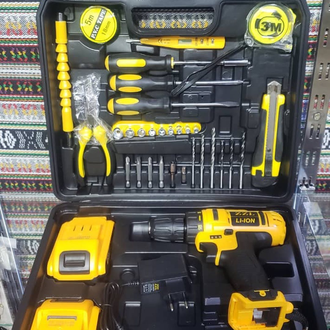 الشنيور اللاسلكي الاحترافي 24 فولت – أقوى دريل منزلي ببطاريتين وهدايا داخل الشنطة!