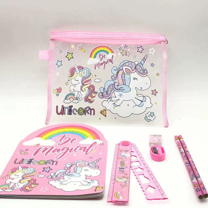 الشنطة الشفافة – حجم كبير | يونيكورن وأشكال مميزة ✨💄✏️ | 