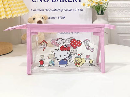 الشنطة الشفافة – حجم كبير | يونيكورن وأشكال مميزة ✨💄✏️ | 