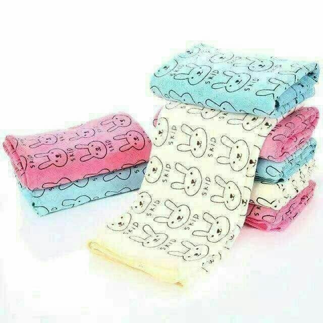 طقم فوط ميكروفايبر 5 قطع أرنوب 🐰✨