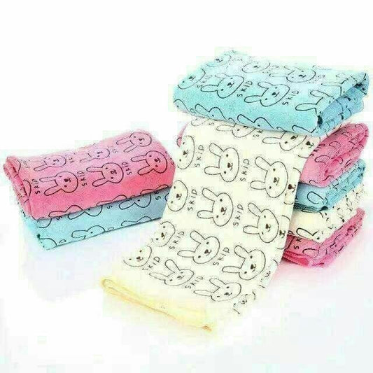 طقم فوط ميكروفايبر 5 قطع أرنوب 🐰✨