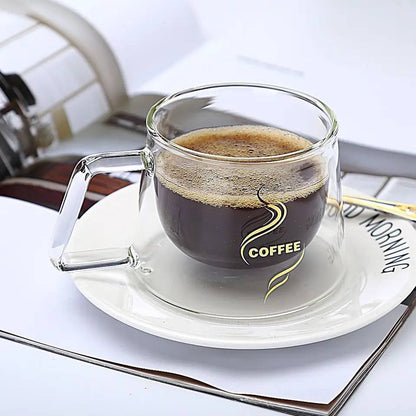 مج دبل جلاس "Good Morning" – كوب زجاجي بيور عالي الجودة