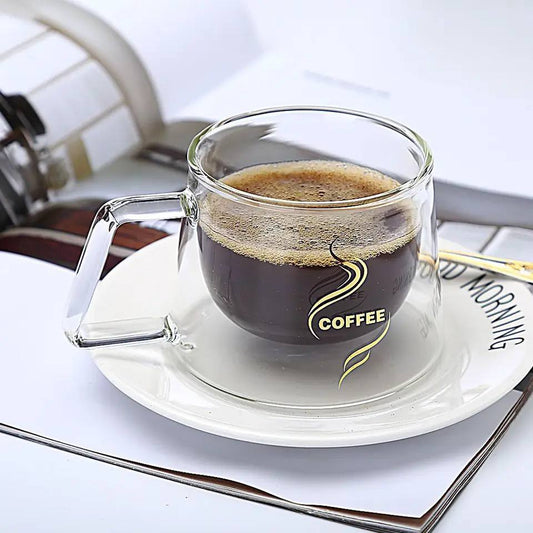 مج دبل جلاس "Good Morning" – كوب زجاجي بيور عالي الجودة