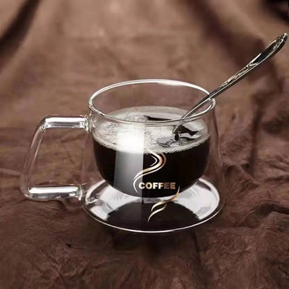 مج دبل جلاس "Good Morning" – كوب زجاجي بيور عالي الجودة