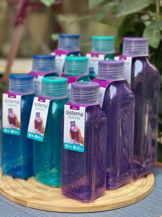 💧 زجاجة مياه Sistema الأصلية – أناقة، أمان، وسهولة ترطيب أينما كنت!