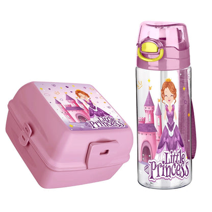 🥗💧 طقم لانش بوكس دورين مع زجاجة مياه أكريليك – ترتيب وأناقة في كل وجبة