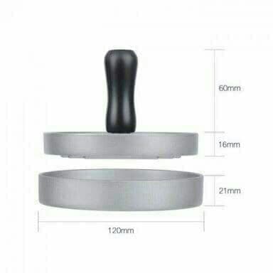 🍔 مكبس برجر معدني بيد خشب – لتحضير برجر بيتي صحي ومتساوي بكل سهولة ❤️ 