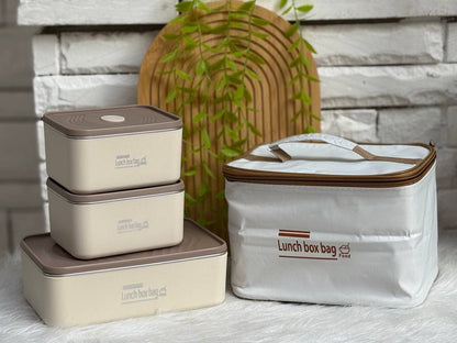 لانش بوكس حراري مع شنطة – الحل الأمثل لحفظ طعامك ساخن وطازج طوال اليوم! 🔥🥗