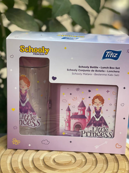 🥗💧 طقم لانش بوكس دورين مع زجاجة مياه أكريليك – ترتيب وأناقة في كل وجبة