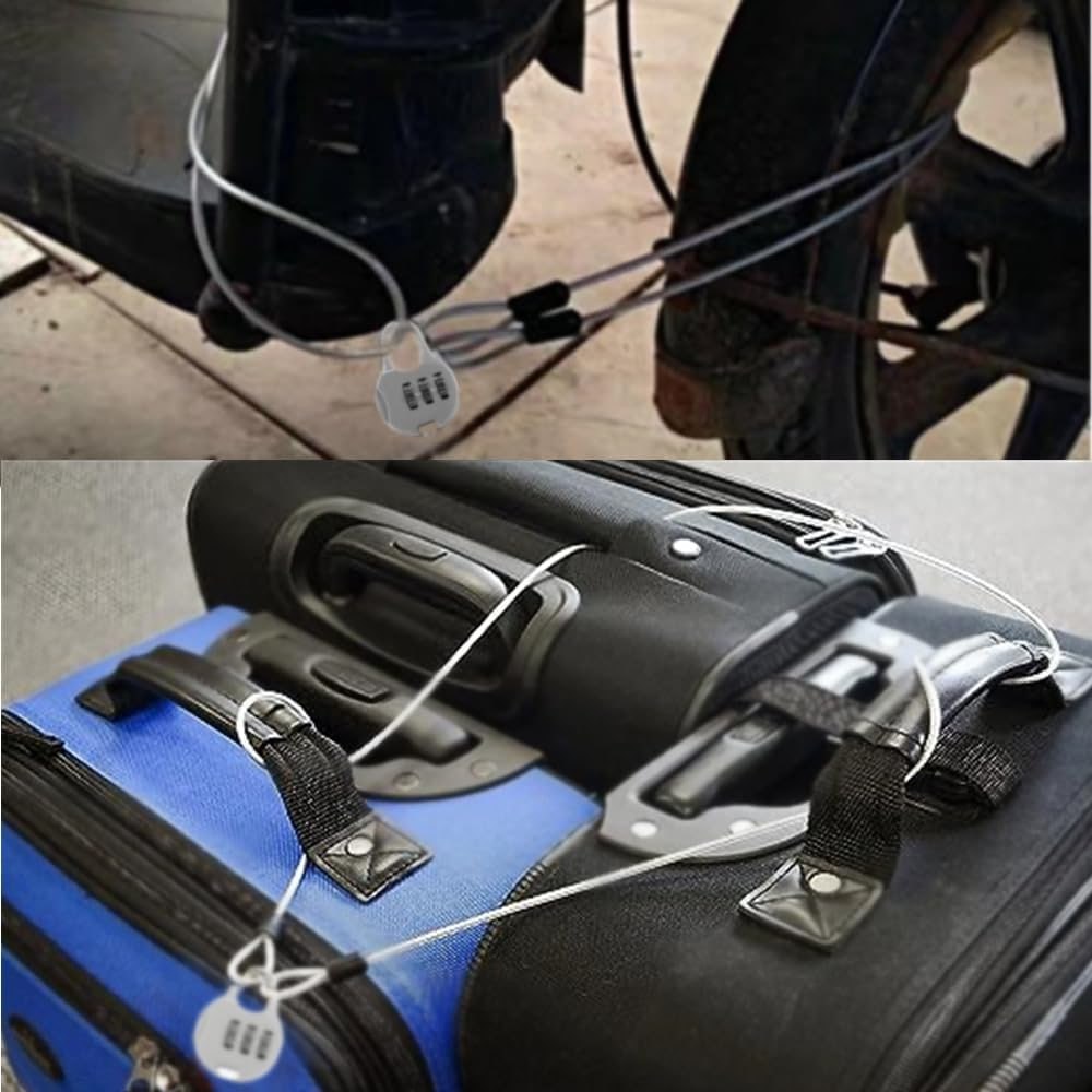 🔒 قفل أمان فولاذي متعدد الاستخدام – حماية ذكية في كل مكان