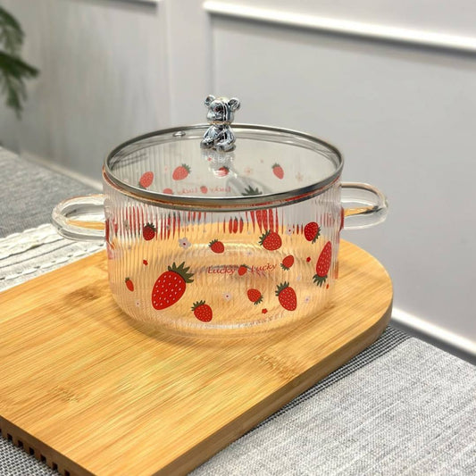 🍲 Glass Cooking Pan – أناقة وشفافية في مطبخك 