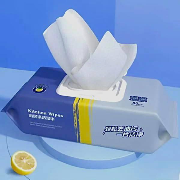 🧼 وايبس تنظيف الدهون – مناديل مبللة قوية وآمنة للتنظيف السريع