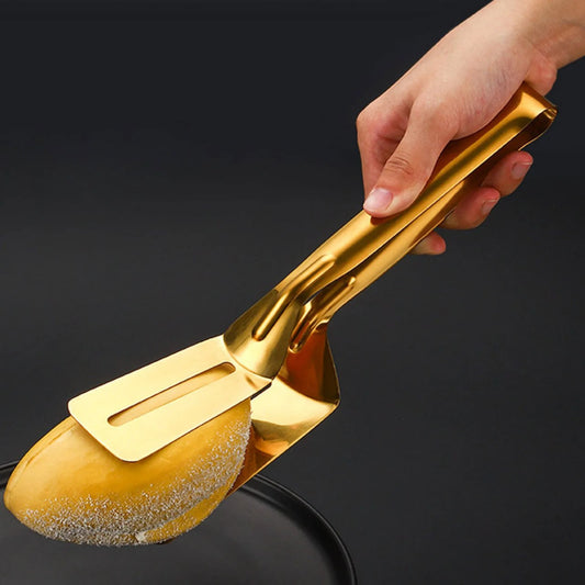 🍢 ماسك المشاوي الذهبي الستانلس – الأناقة والقوة في أداة واحدة!