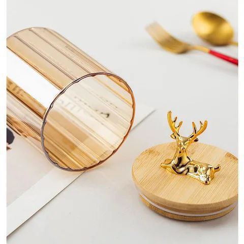 برطمان الغزالة الزجاج الأصلي 🦌 