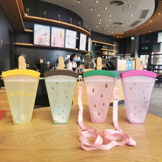 🍦🥤 زمزمية آيس كريم 300 مللي – أناقة وعملية مع كل رشفة