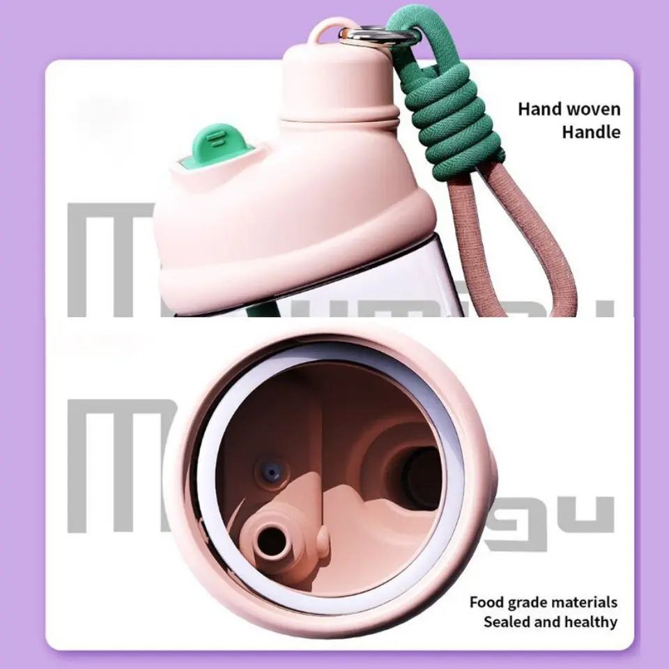 🍼💧 زجاجة أطفال عملية وصحية – تصميم ذكي بغطاءين مختلفين