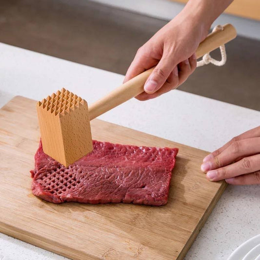 🥩 شاكوش لحمة / بوفتيك – خشب زان طبيعي