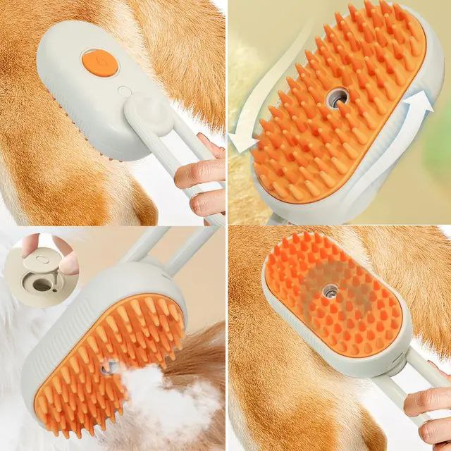 لمامة وبر وفرشة حيوانات USB – وداعًا لشعر القطط المزعج 🐈🐕‍🦺✨